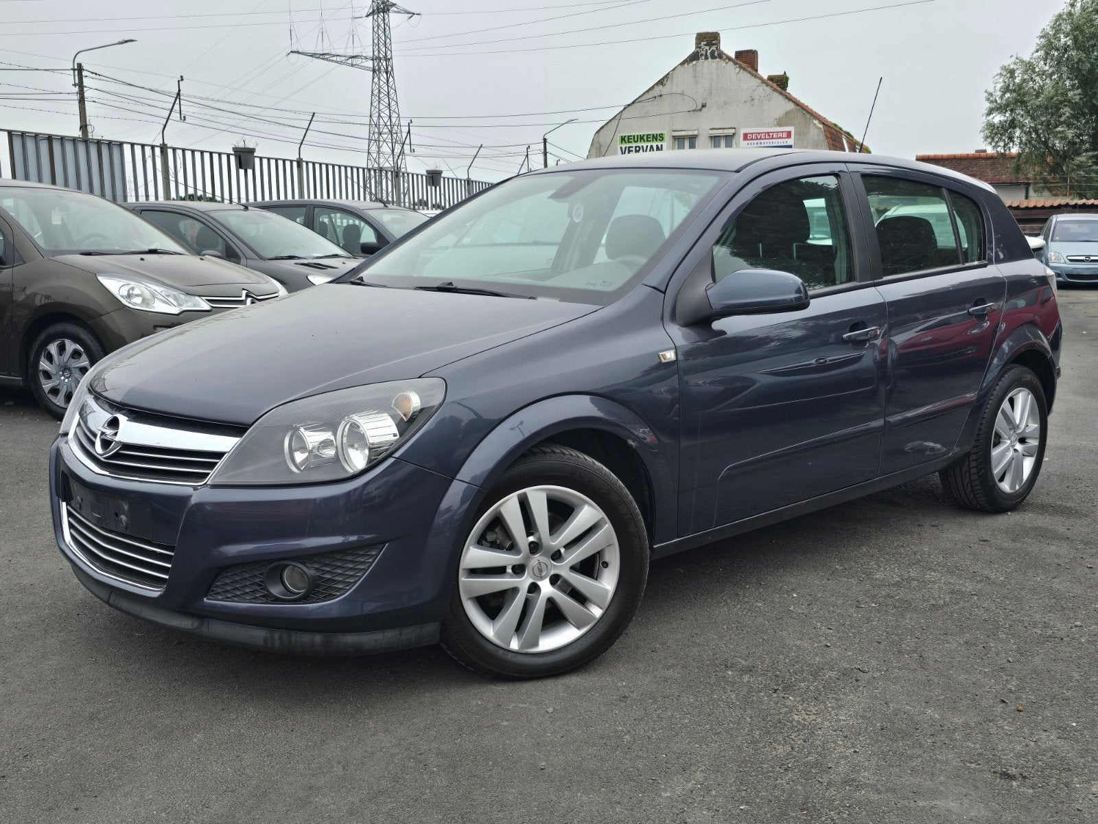 OPEL ASTRA 1400CC BENZINE 01/2008 131000KM MET AIRCO, Argent ou Gris, Entreprise, Boîte manuelle, Entretenue par le concessionnaire