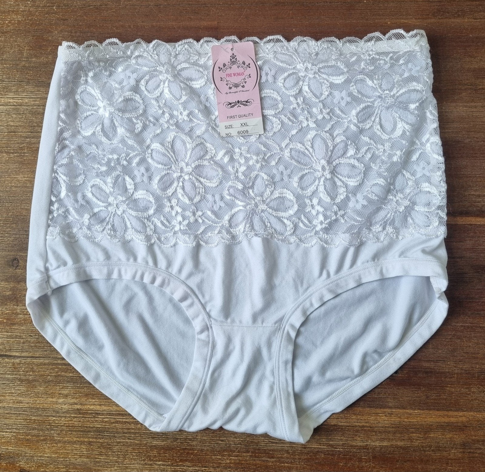 FINE WOMAN 1x Nieuwe Damesslip Maat XXL, Kleding | Dames, Ondergoed en Lingerie, Fine Woman, Ophalen of Verzenden, Wit, Slip