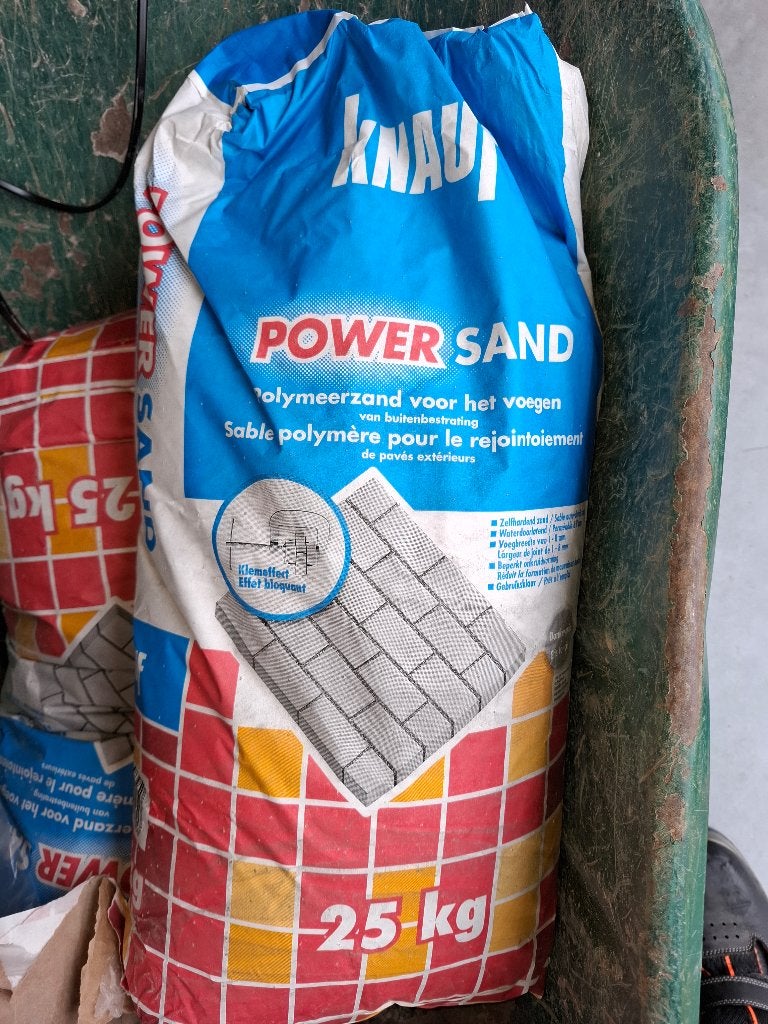 Knauf powersandpolymeer voegzand 25 kg 2x, Jardin & Terrasse, Sable, Enlèvement, Neuf, Sable de jointure