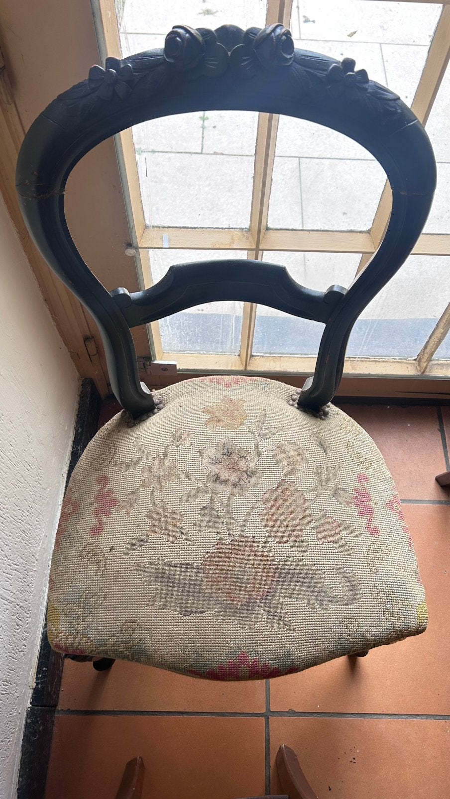 Oude houten stoel met gebogen rug – vintage, Antiek en Kunst, Ophalen