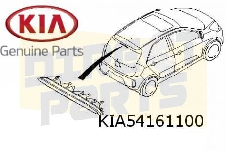 Kia Picanto II derde remlicht (bulb type) (bij achterruitwis, Neuf, Kia, -, -