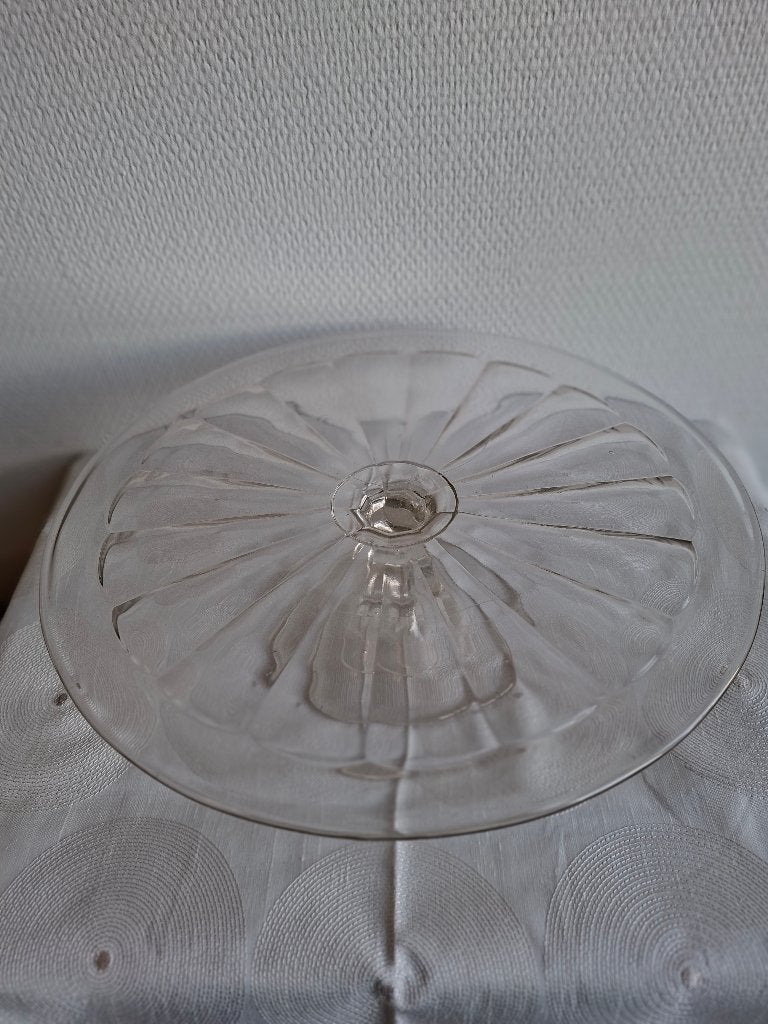 Schotel voor taart, Huis en Inrichting, Ophalen, Glas of Glazen, Klassiek, Glas