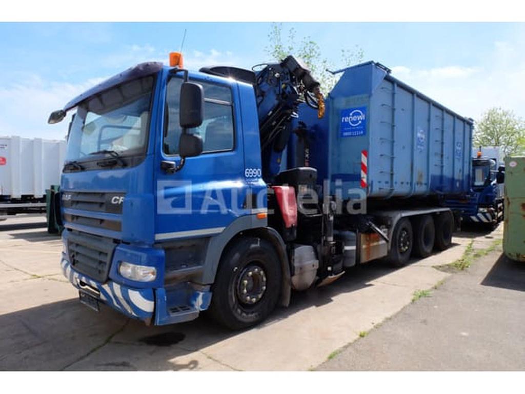 REF:6990 - Camion porte container avec grue DAF FAK CF85 (20, Autos, Achat, Entreprise, Autres carburants, DAF
