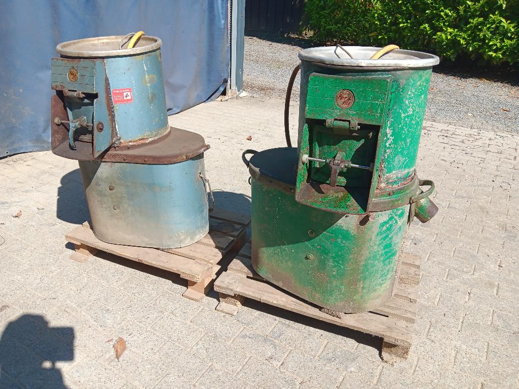 Schilmachine, Ophalen