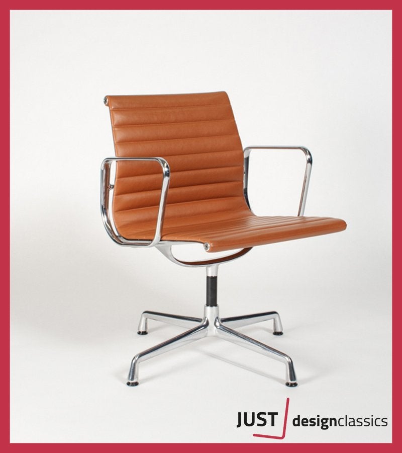Vitra Eames ea108 Premium Cognac Leder (voorraad:8), Huis en Inrichting, Ophalen, Zo goed als nieuw