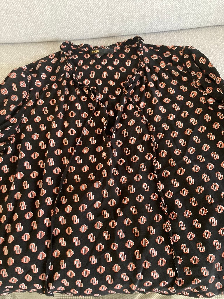 Blouse „Maje”, Zwart, Maat 42/44 (L), Ophalen of Verzenden, Maje