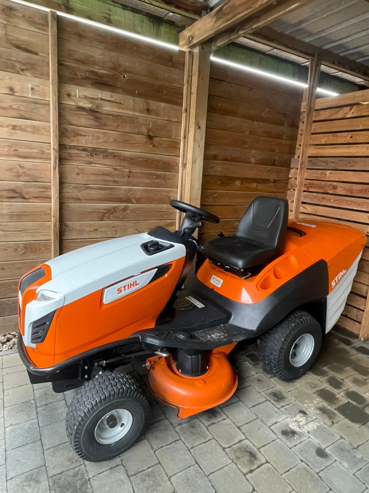 Stihl zitmaaier, Ophalen, Gebruikt, Opvangbak, 90 tot 120 cm