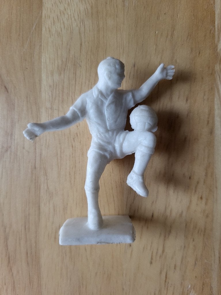 Figurine footballeur vintage, Ophalen