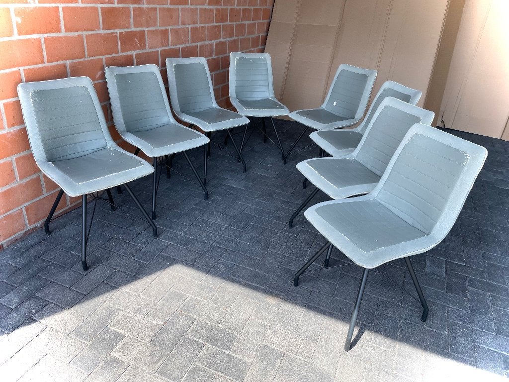 8 stoelen / SETPRIJS, Maison & Meubles, Chaises, Utilisé, Tissus, Enlèvement