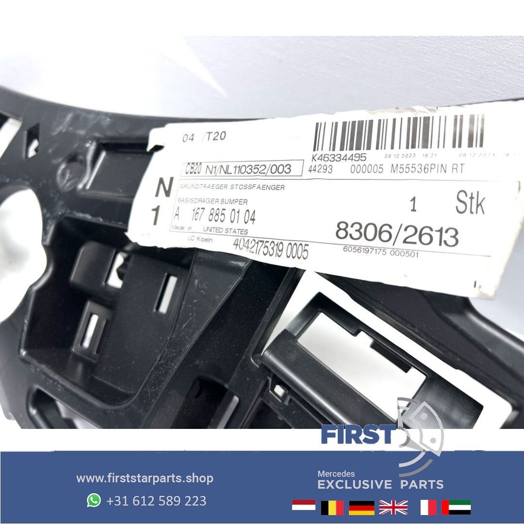 A1678850104 W167 GLE63 AMG BUMPER GELEIDER HOEK V167 C167 GL, Gebruikt, -, Ophalen of Verzenden, Bumper