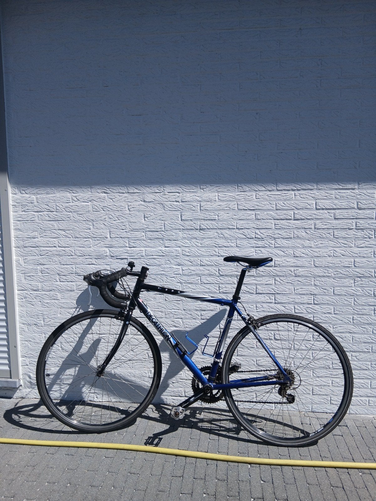 koersfiets decathlon, Ophalen