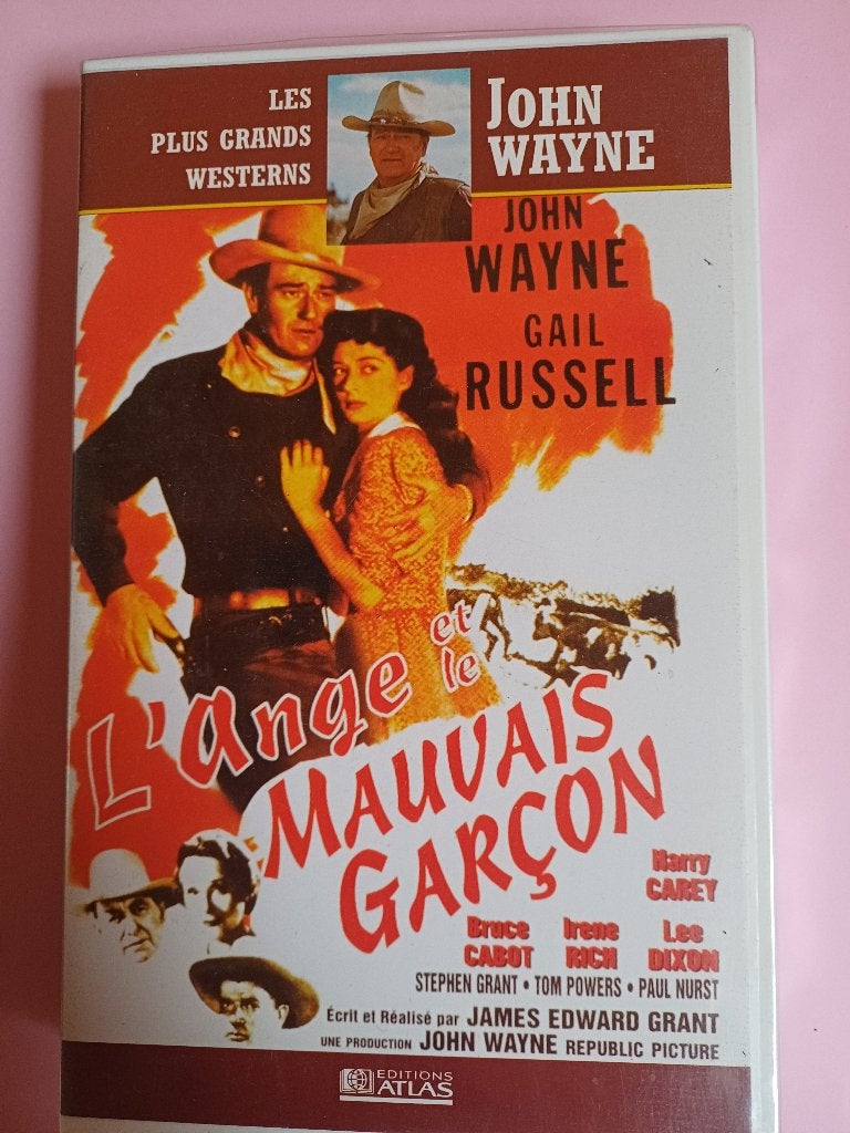 lot vhs john wayne, Enlèvement ou Envoi, Comme neuf, Français, VHS