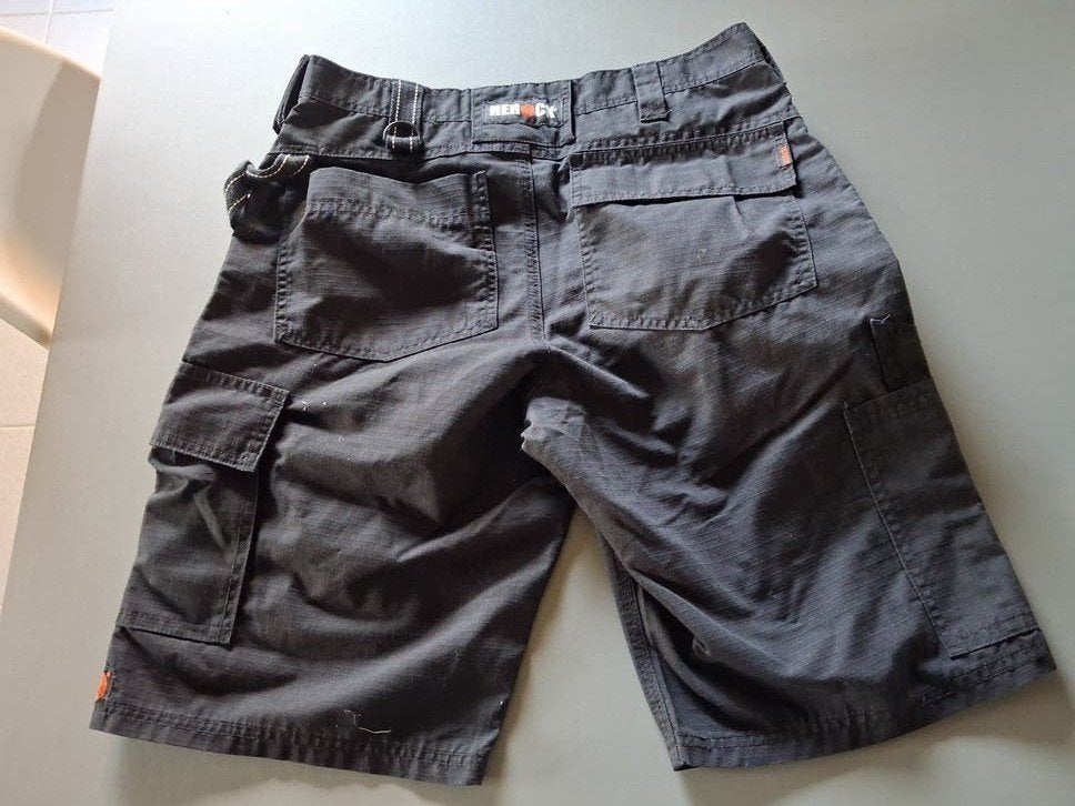 korte werkbroek, Ophalen, Maat 52/54 (L), Zwart, Herock