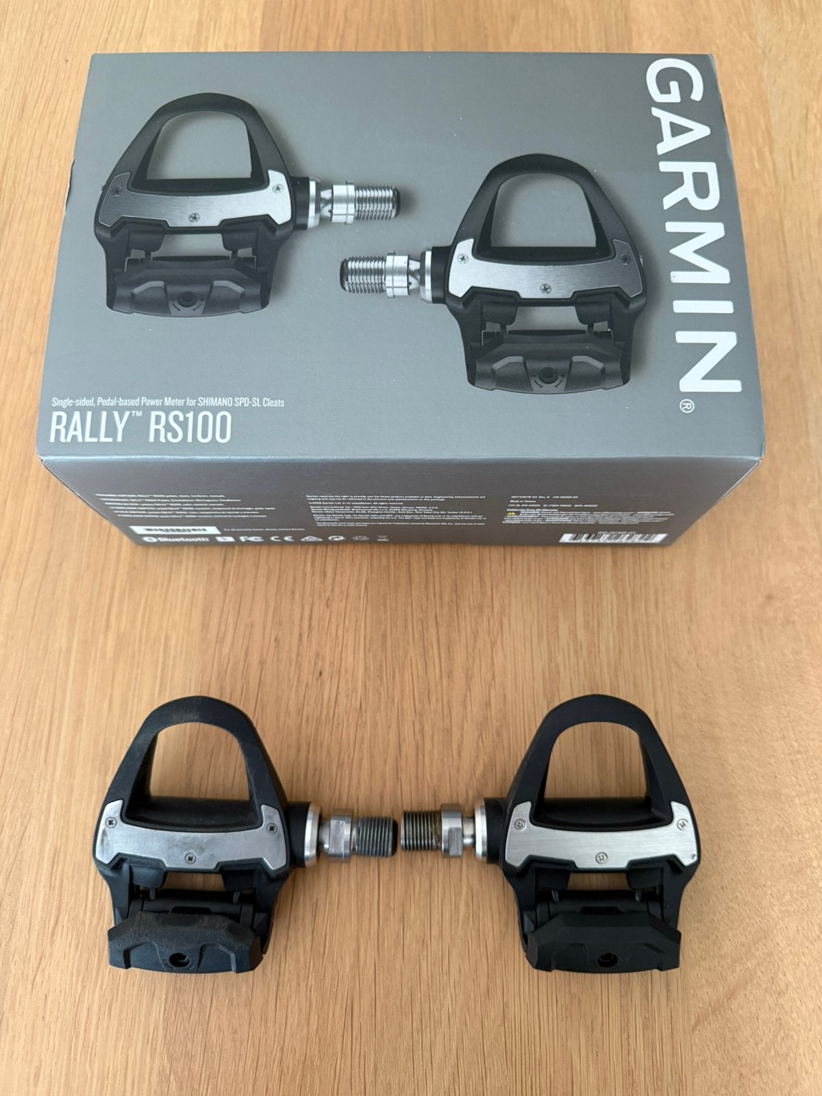Garmin set Powerpedalen Rally RS100+upgrade pedaal, Ophalen, Gebruikt