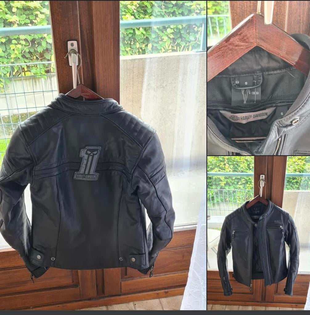 Harley Davidson leren damesjas maat s als nieuw, Ophalen, Dames, Jas | leer