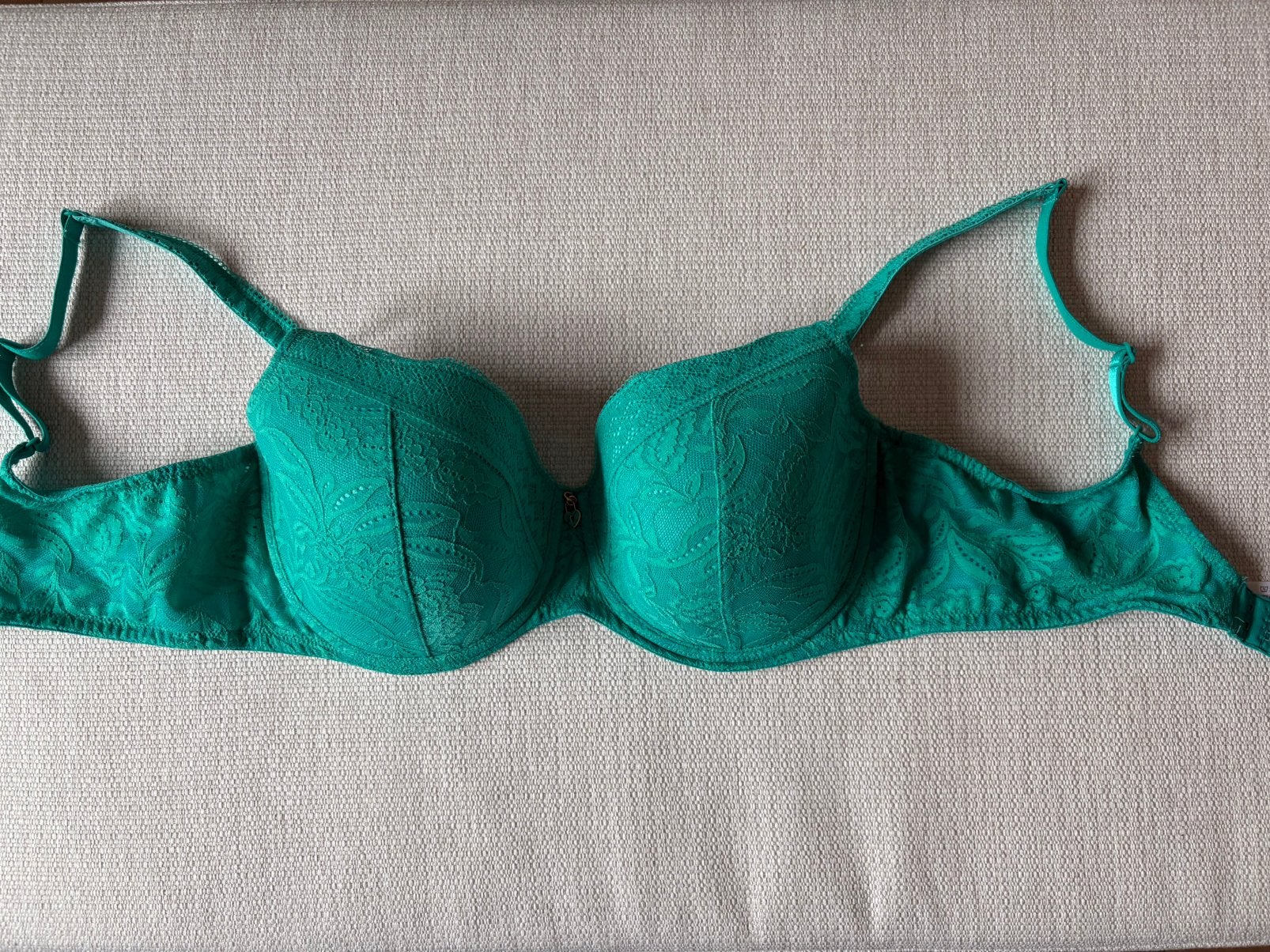 Ongedragen nieuwe bh Prima Donna Twist (85D), Envoi, Vert, Soutien-gorge