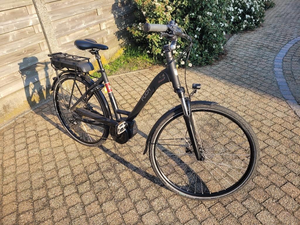 Puch elektrische damesfiets met bosch motor, 51 tot 55 cm, Ophalen, Zo goed als nieuw, 50 km per accu of meer