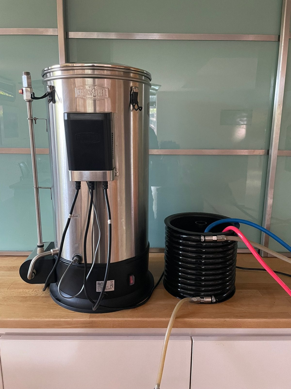 Bouilloire de brassage Grianfather 30 l, Enlèvement, Comme neuf