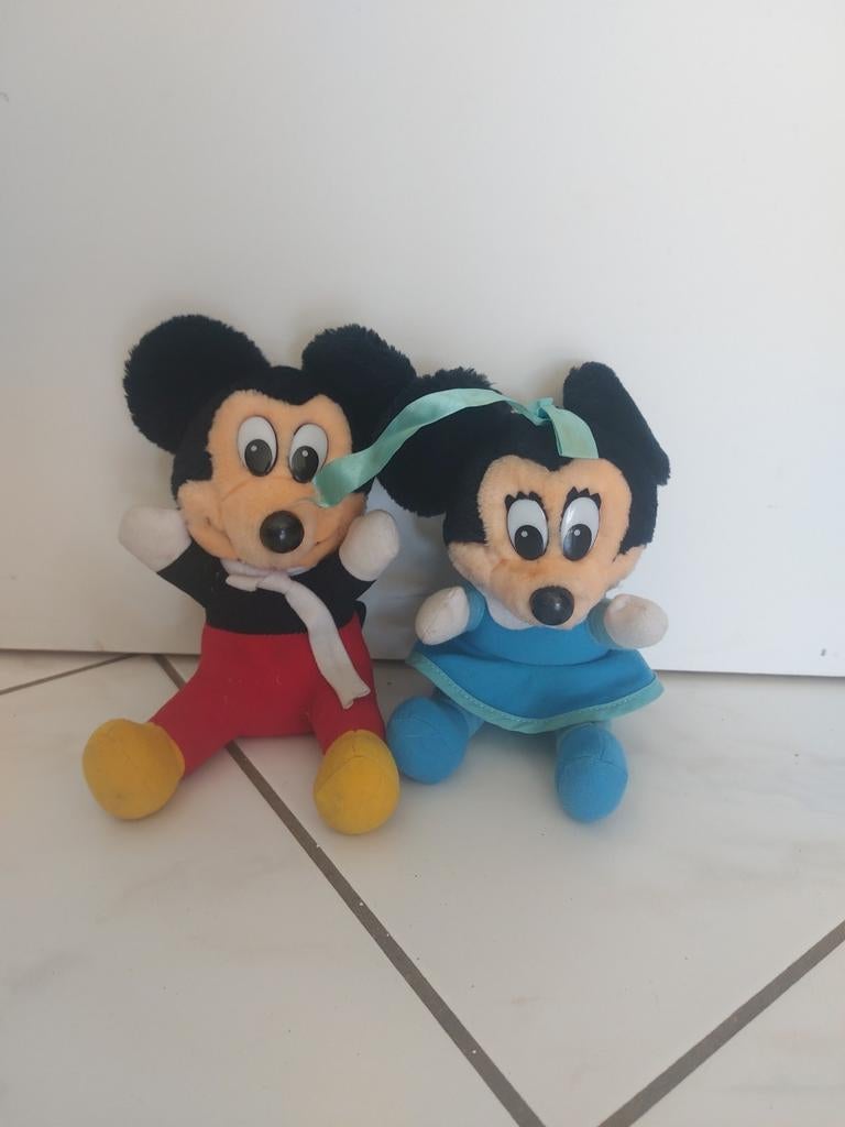 Mickey en Minnie Vintage jaren 80, Ophalen of Verzenden, Mickey Mouse