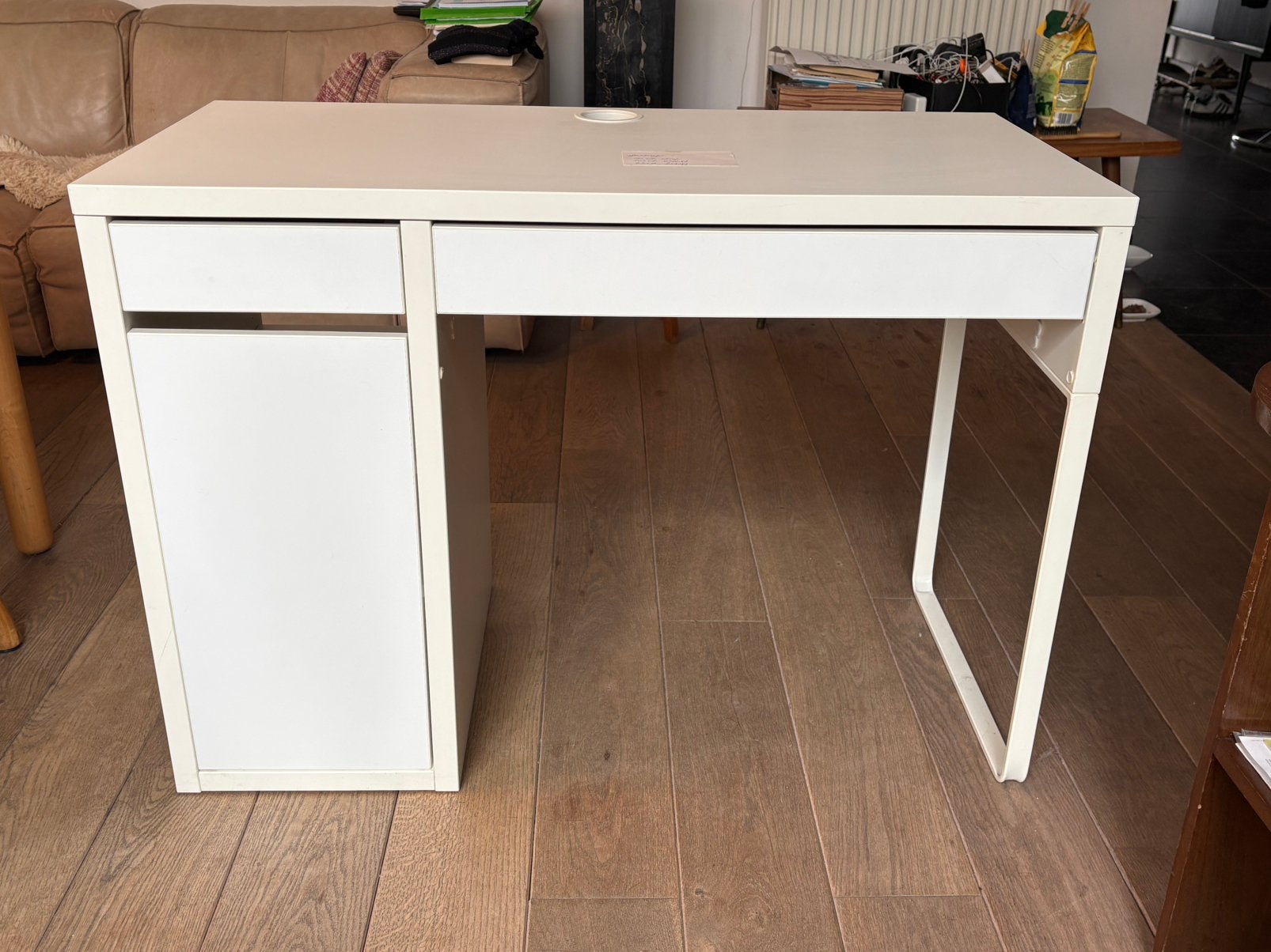 Bureau Ikea, Huis en Inrichting, Bureaus, Ophalen, 105 cm, Met lades, 50 cm