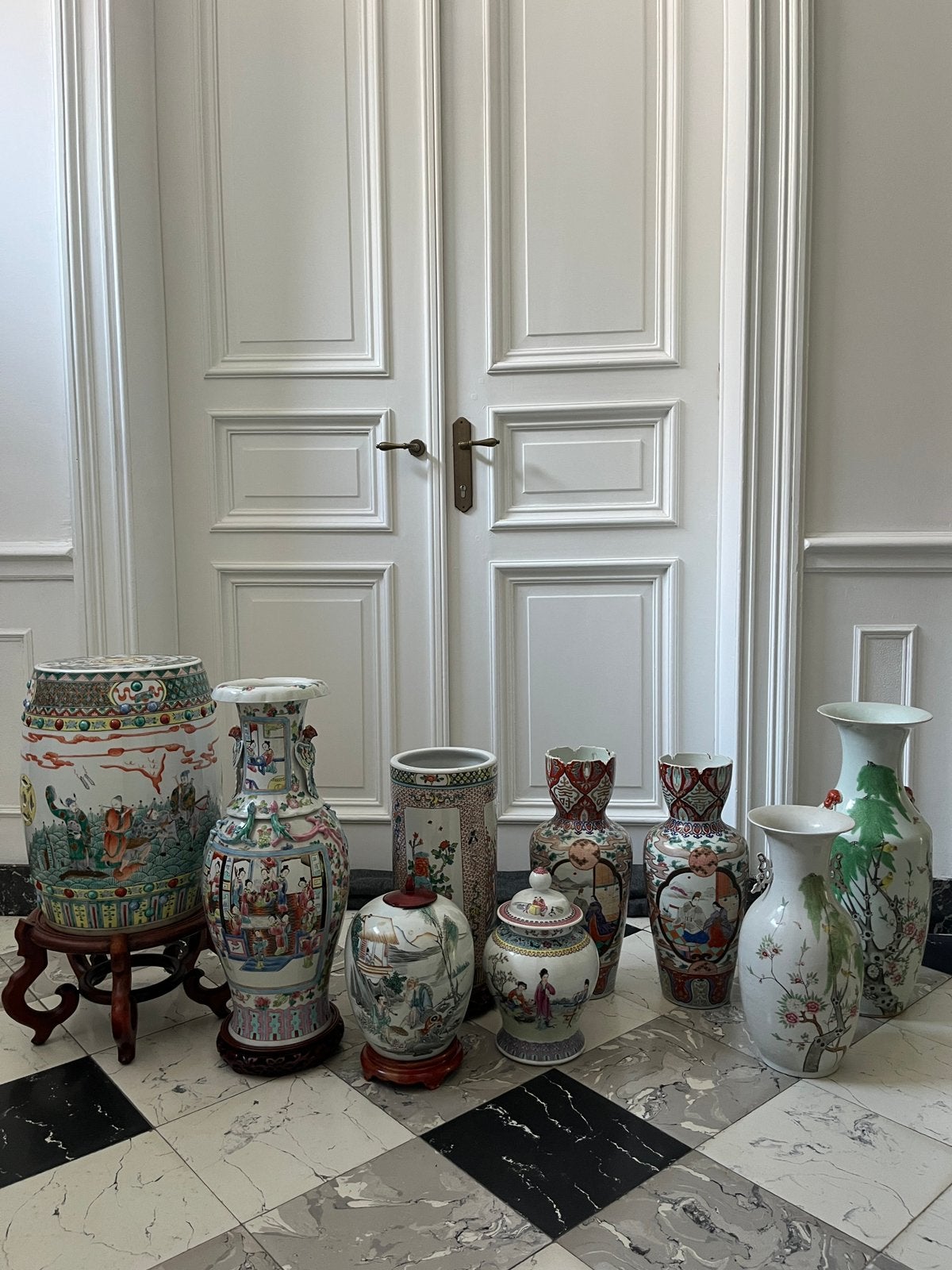Groot lot antiek chinees porselein, Ophalen of Verzenden