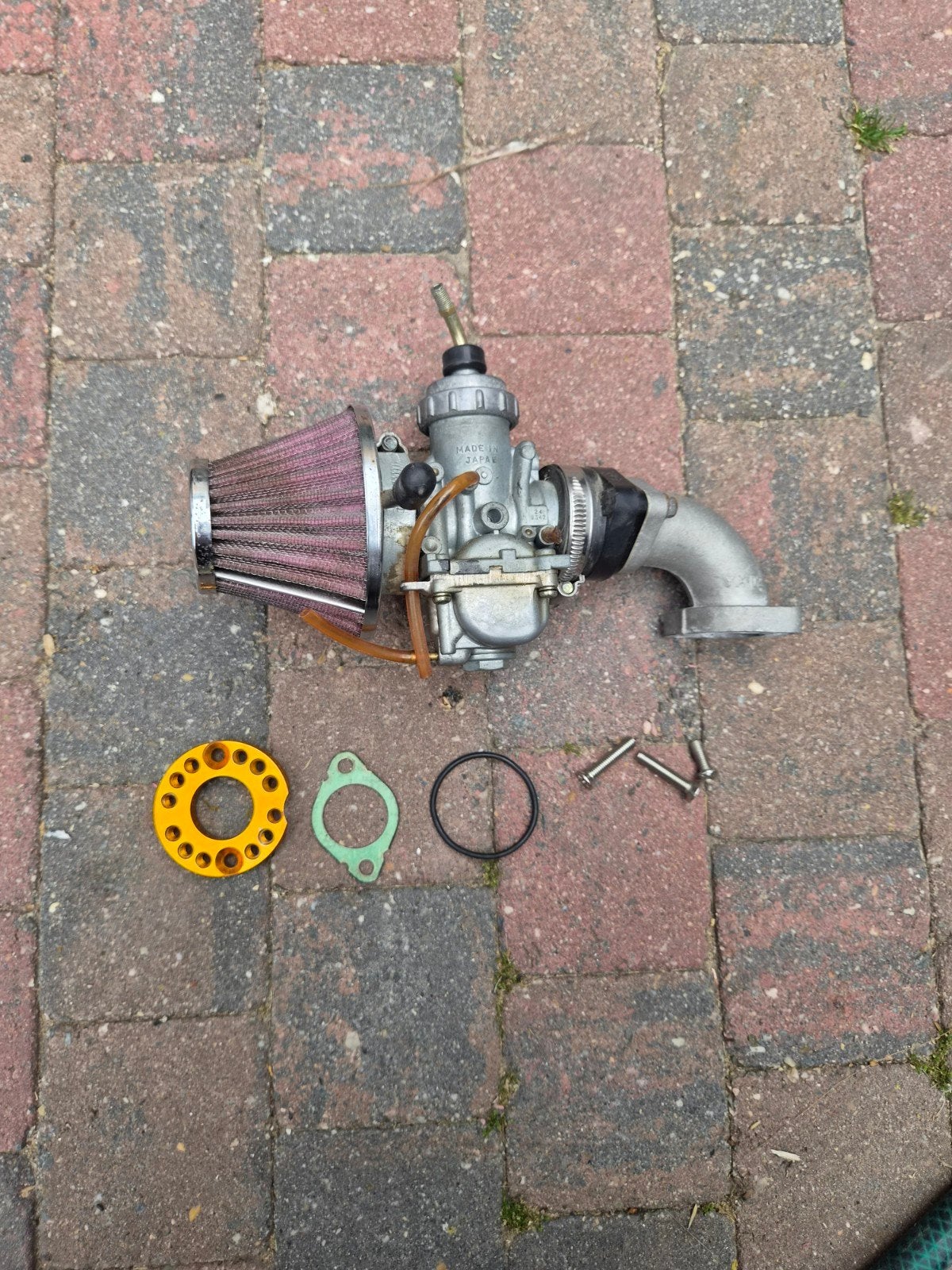 Mikuni vm24 carburator + luchtfilter takegawa, Fietsen en Brommers, Brommeronderdelen | Algemeen, Gebruikt, Carburateur, Ophalen of Verzenden