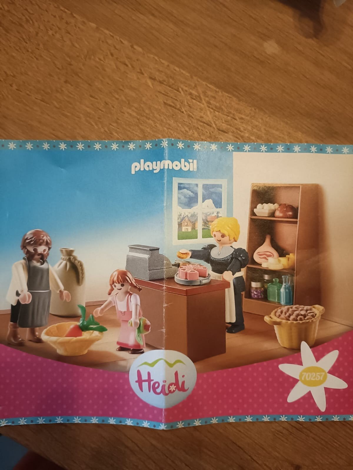 Heidi naar buurtwinkel Playmobil, Ophalen
