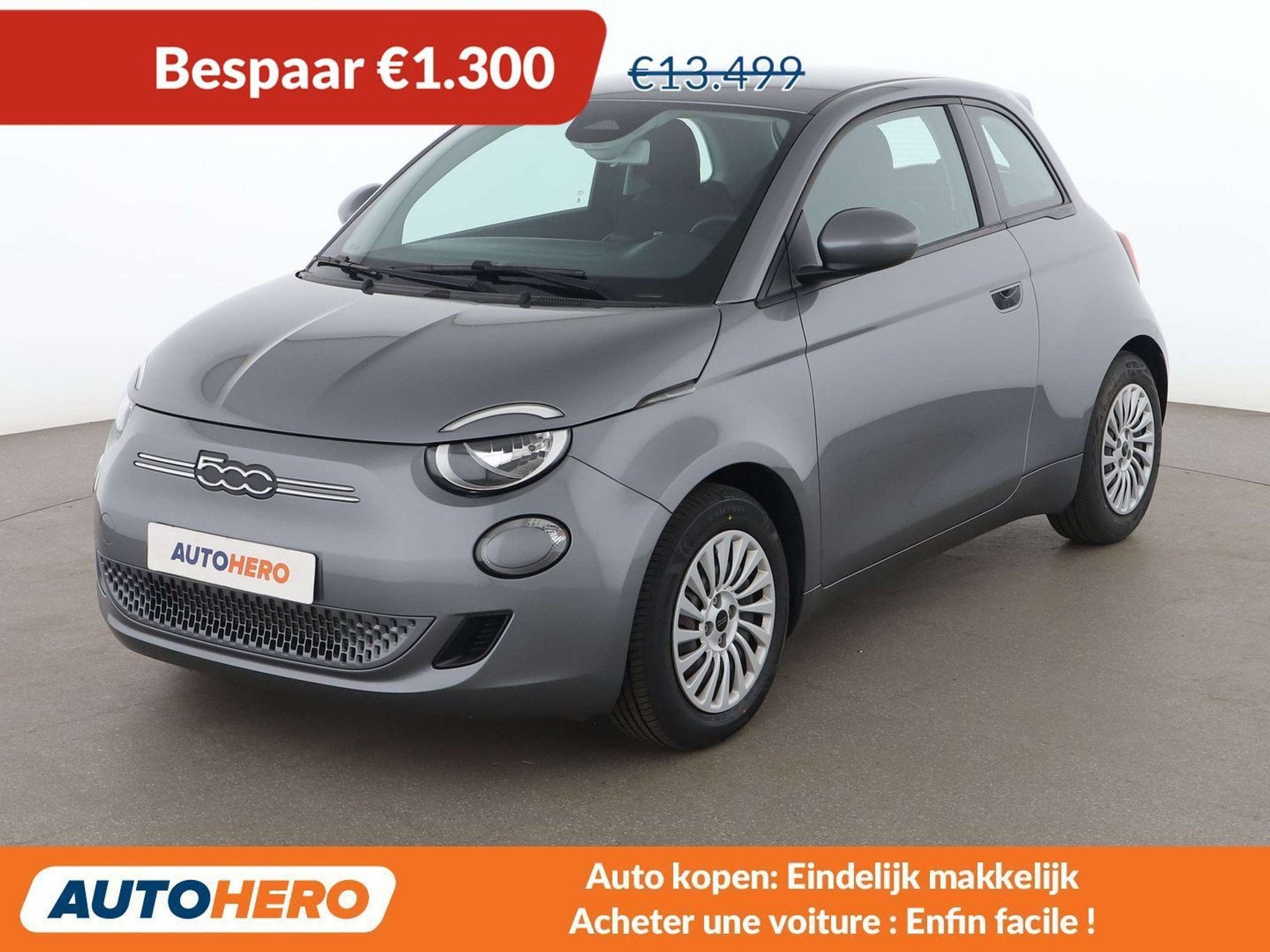 Fiat 500E electric drive 70 kW Action (automatique), Autos, Argent ou Gris, Achat, Noir, Automatique