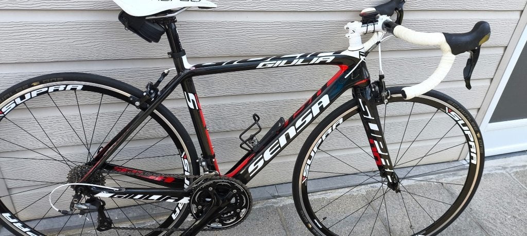 CARBON RACEFIETS "SENSA" GUILIA ULTEGRA MIX TRIPLE, Fietsen en Brommers, Fietsen | Racefietsen, 28 inch, Carbon, 49 tot 53 cm