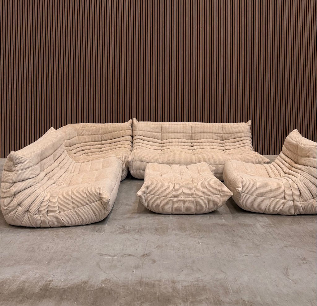 Ligne Roset Togo Modulaire Set | Beige Corduroy, Ophalen of Verzenden