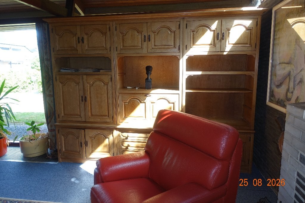 Armoire en chêne massif, 25 à 50 cm, 200 cm ou plus, Rustiek, Comme neuf