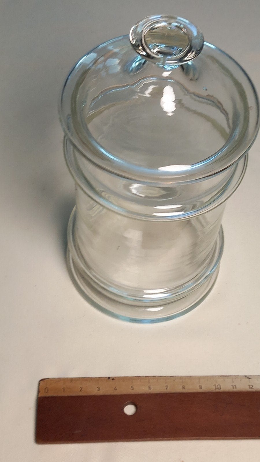 Bocal en verre avec couvercle, Enlèvement, Comme neuf, Verre, Classique