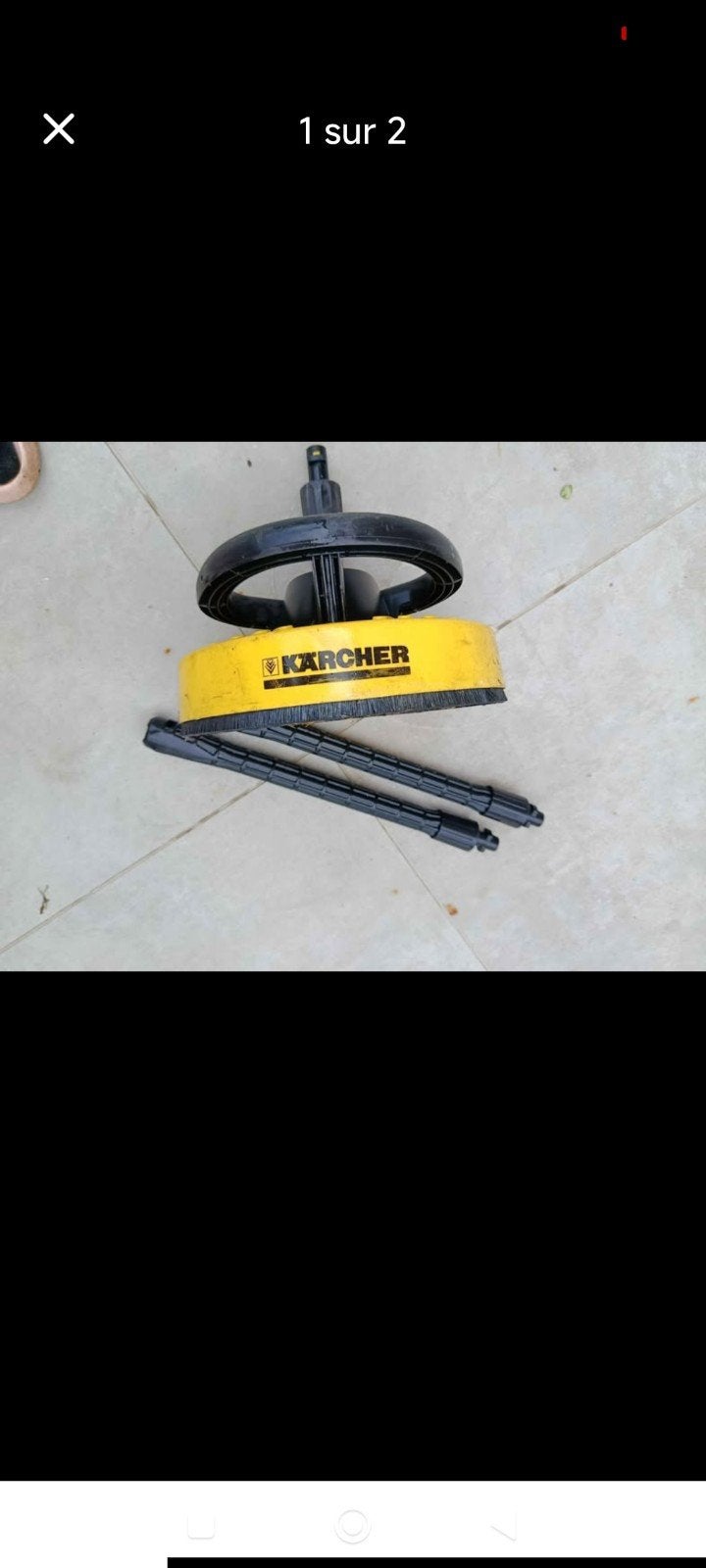 Karcher, nettoyage terrasse, Enlèvement