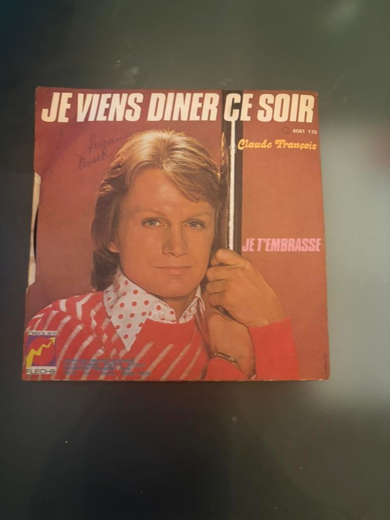 7 vinyles 45 tours claude francois vend le lots, Enlèvement, Utilisé
