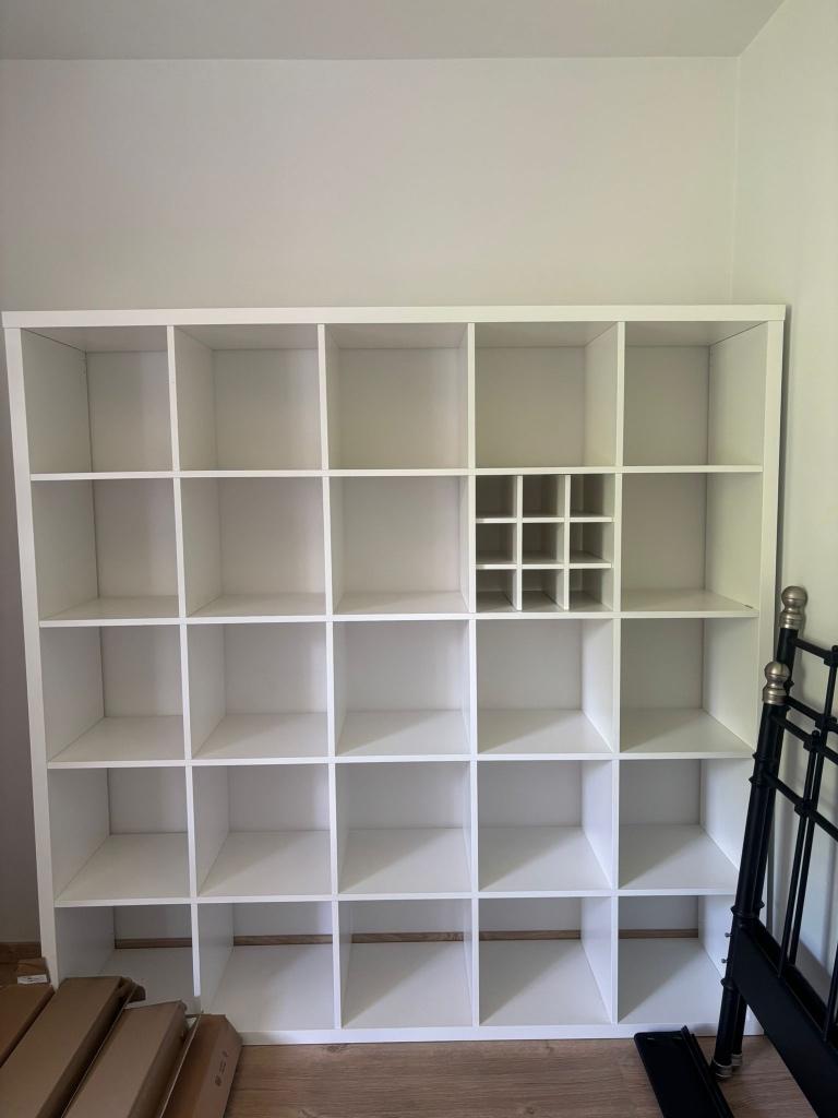 KALLAX Shelving unit, white, 182x182 cm, Maison & Meubles, Armoires | Bibliothèques, 150 à 200 cm, Comme neuf, 50 à 75 cm, 150 à 200 cm