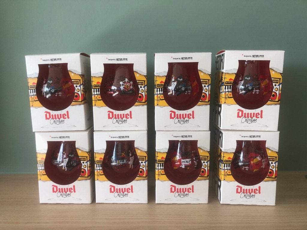 8 Duvel glazen Henri PFR, Collections, Verres & Petits Verres, Enlèvement, Neuf