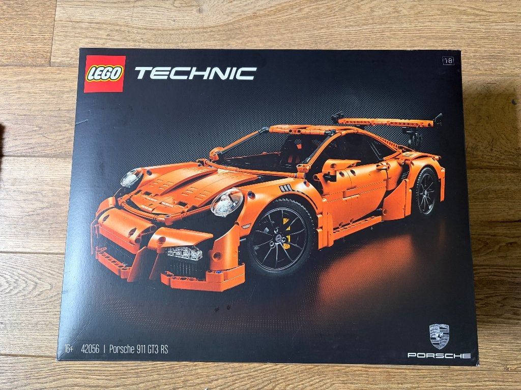 LEGO Technic 42056 Porsche 911 GT3 RS, 100% complet + LED, Enlèvement ou Envoi, Lego, Ensemble complet, Comme neuf