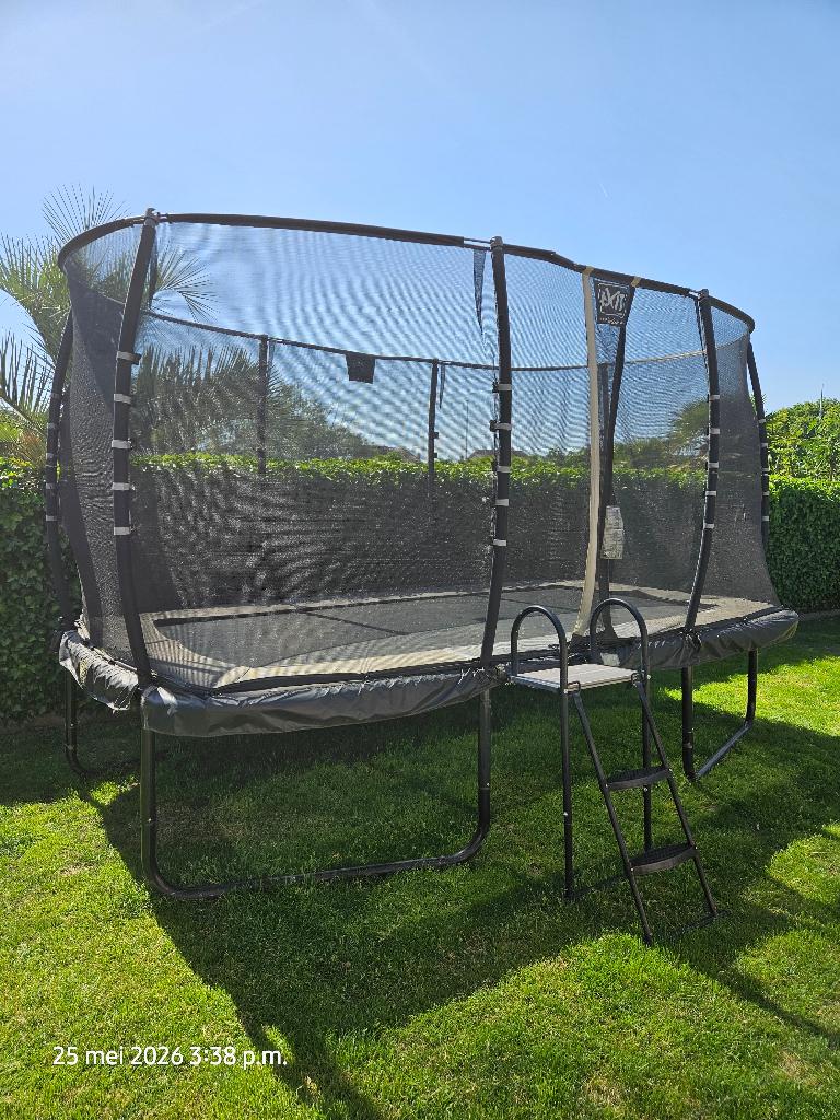 Grote trampoline te koop, Enlèvement, Utilisé