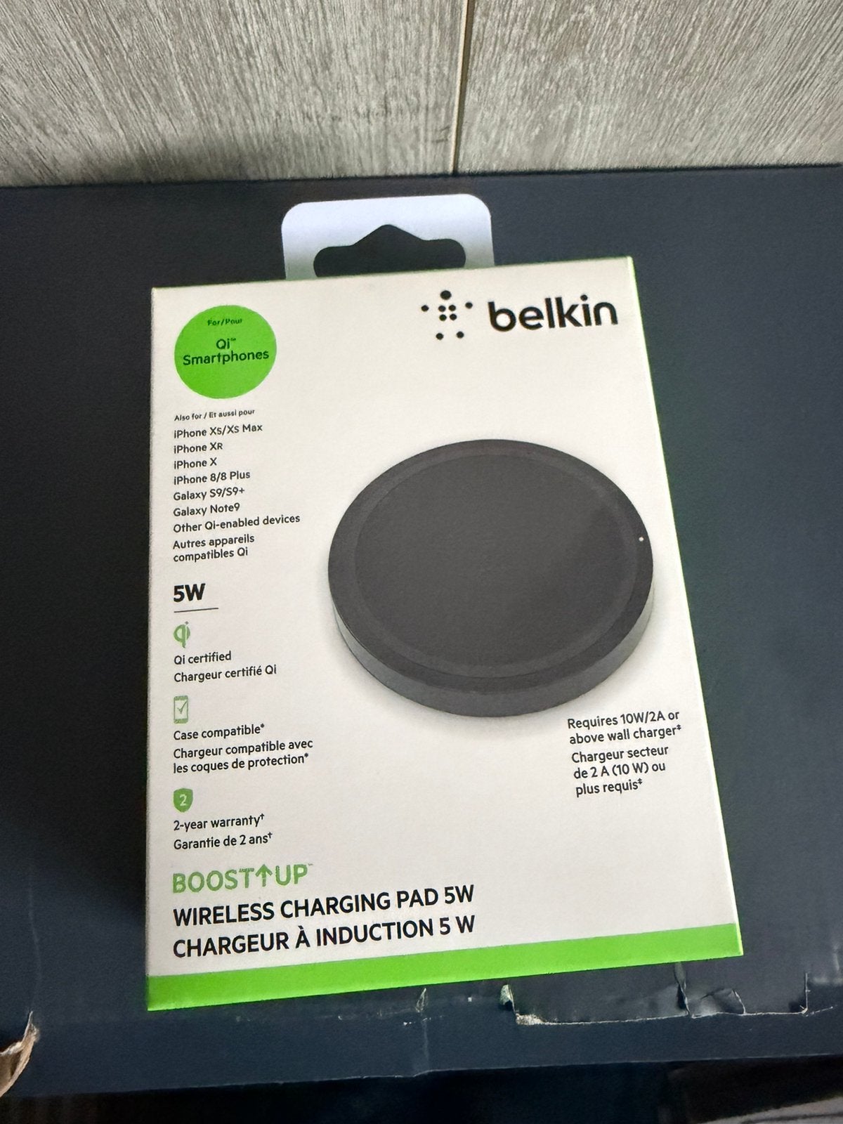 draadloze oplader, Télécoms, Enlèvement, Comme neuf, Chargeur sans fil