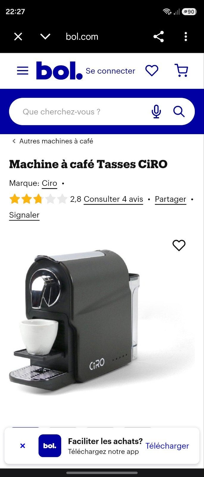 Machine à café style Nespresso, Ophalen of Verzenden