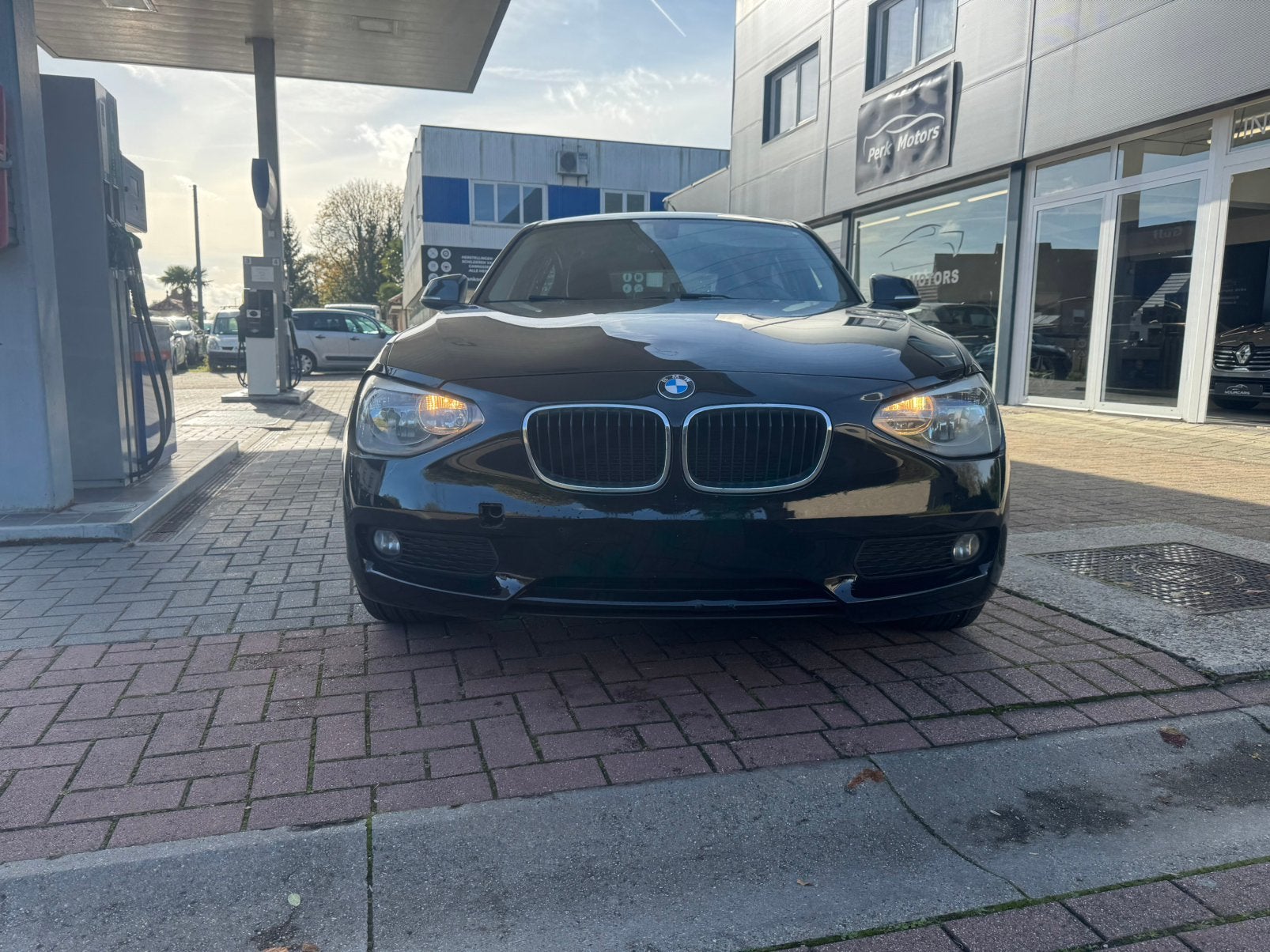 BMW 116 - BENZINE - AIRCO - 154.000 km - 2014, Auto's, 100 kW, Zwart, Bedrijf, 5 deurs