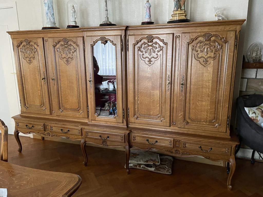 eetkamer, Huis en Inrichting, Complete eetkamers, Ophalen, Gebruikt, Vintage, 6 tot 8 stoelen