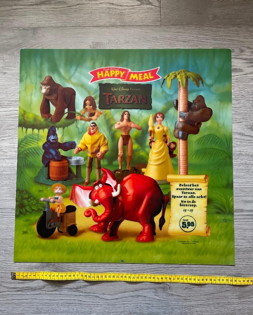 Vintage mcdonalds happy meal menu displays, Ophalen of Verzenden
