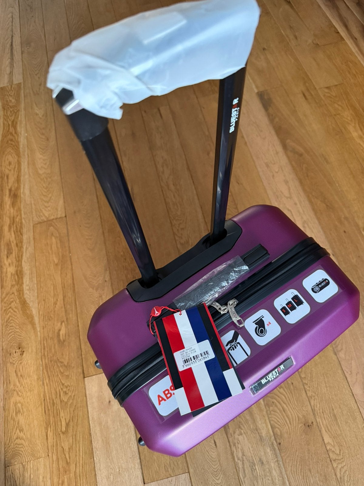 BLUESTAR - Valise de week-end HAGEN 65 cm à 4 roues (violet), Enlèvement ou Envoi, Neuf