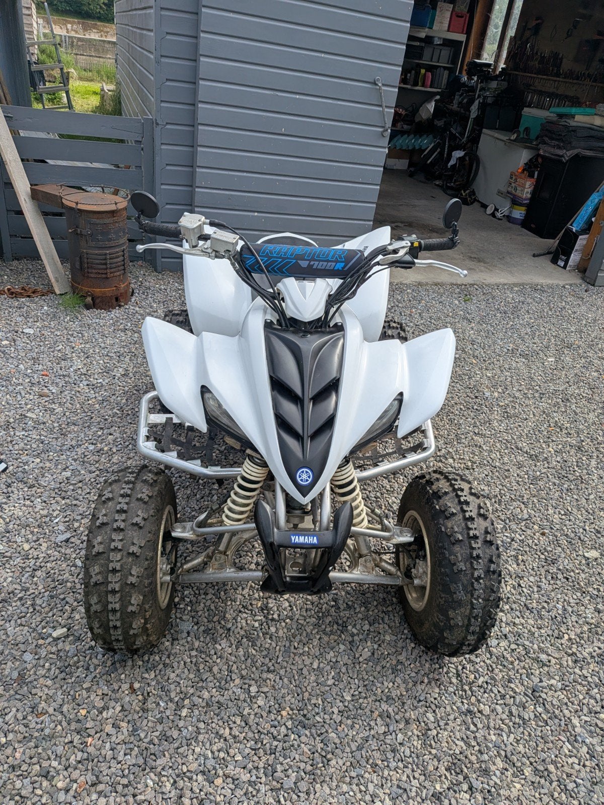 Quad 350 raptor blanc