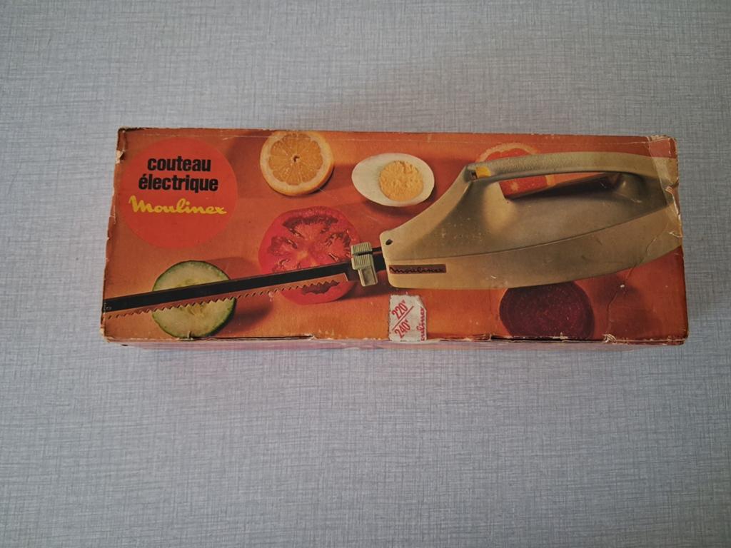 Couteau électrique Vintage Moulinex, Maison & Meubles, Cuisine | Couverts, Comme neuf, Enlèvement ou Envoi