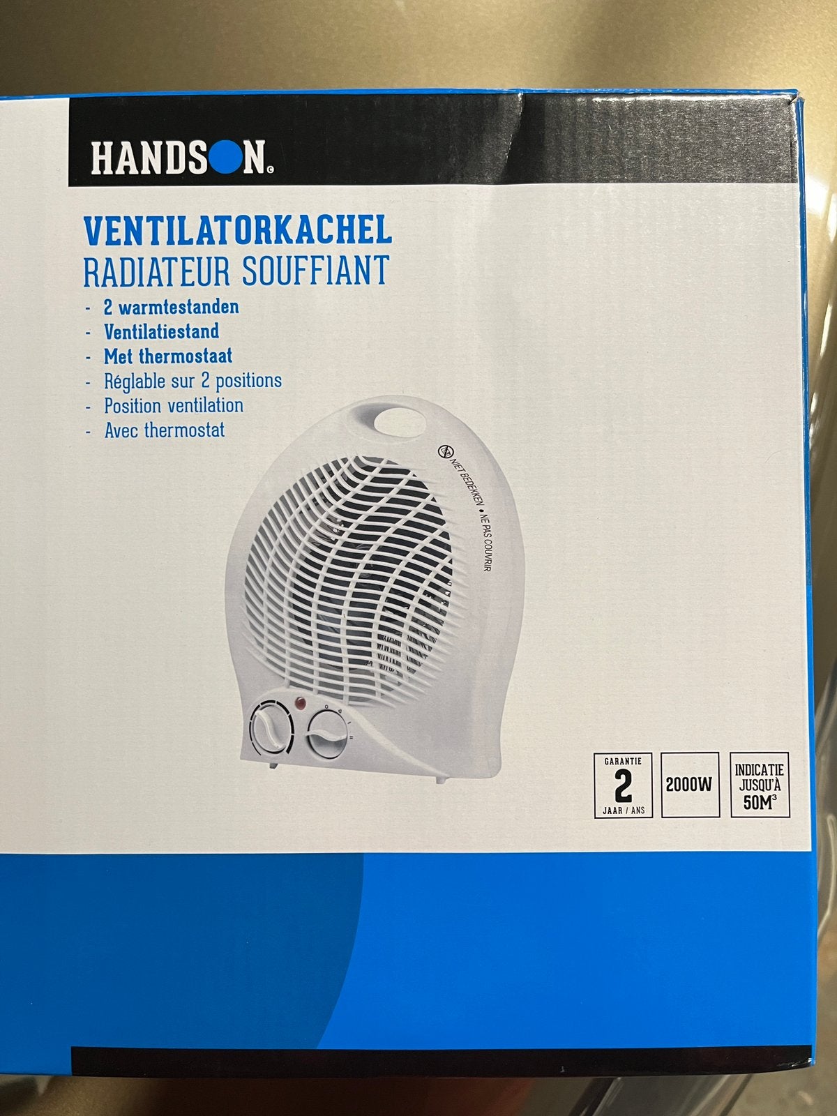 Ventilator kachel, Huis en Inrichting, Ophalen, Zo goed als nieuw