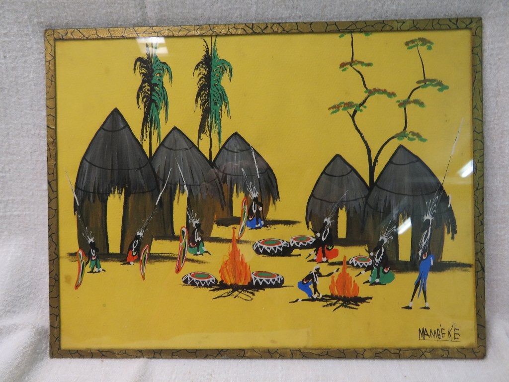 Art populaire tribal congolais (1950/1960)- MAMBEKE (Ref.87), Enlèvement
