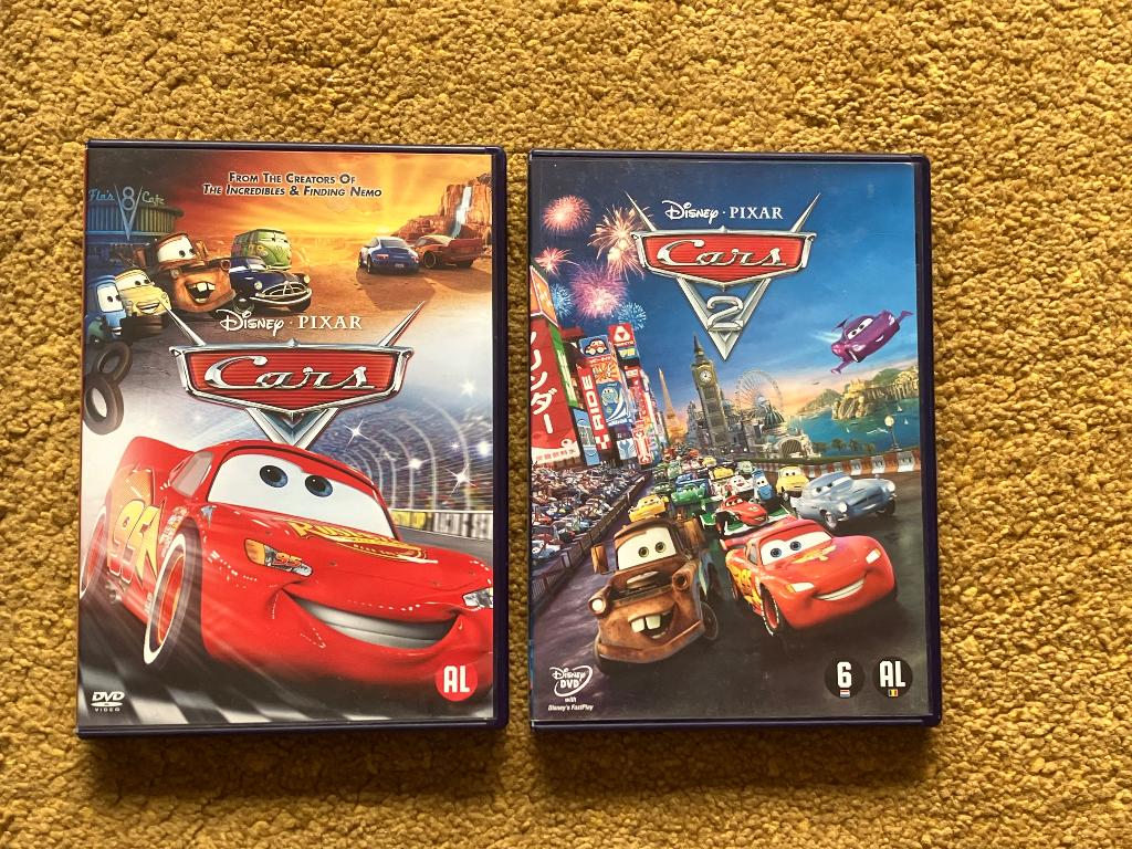 LOT DVD’S - Cars, Cd's en Dvd's, Dvd's | Tekenfilms en Animatie, Ophalen of Verzenden, Zo goed als nieuw