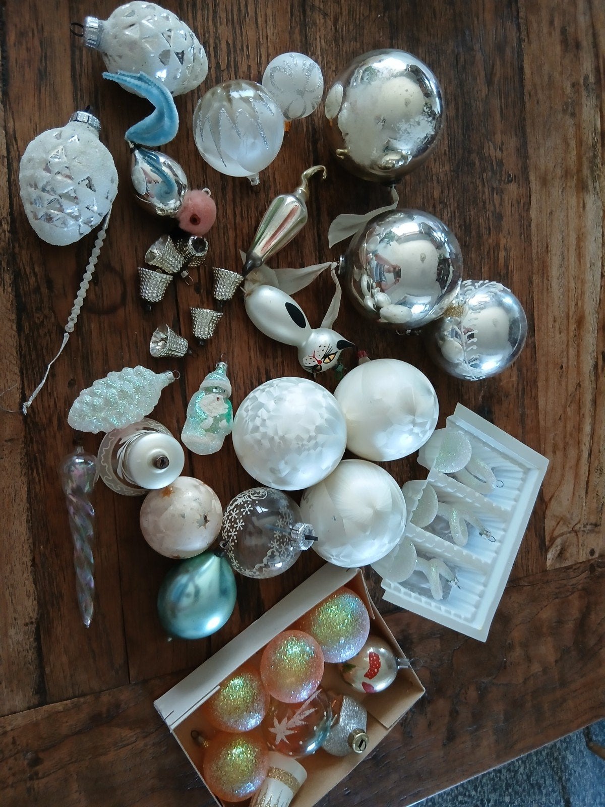 vintage kerstballen, Ophalen